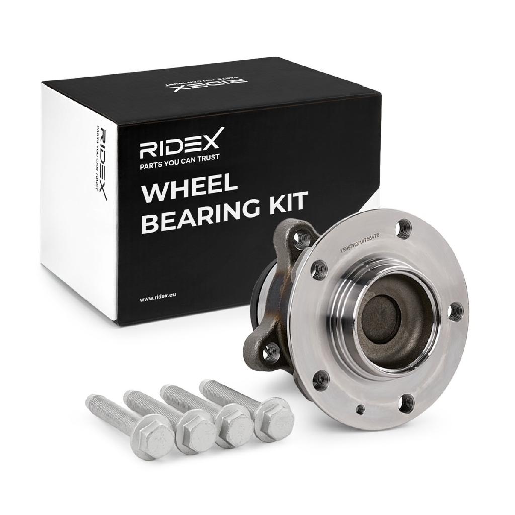 RIDEX 654W1129 Radlagersatz pro 1 Rad Hinten rechts links Schrägkugellager mit