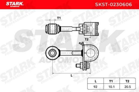 STARK 1x Koppelstange Stabilisator Vorne links rechts für KIA SPORTAGE (K00) Bild STARK 1x Koppelstange Stabilisator Vorne links rechts für KIA SPORTAGE (K00)