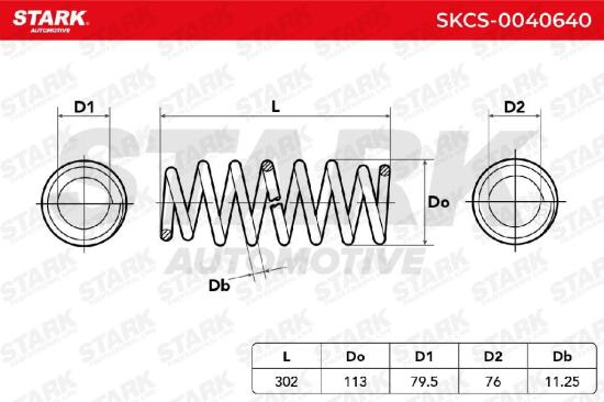 STARK SKCS-0040640 2x Federn Fahrwerksfedern Hinten für SUZUKI IGNIS II Bild STARK SKCS-0040640 2x Federn Fahrwerksfedern Hinten für SUZUKI IGNIS II