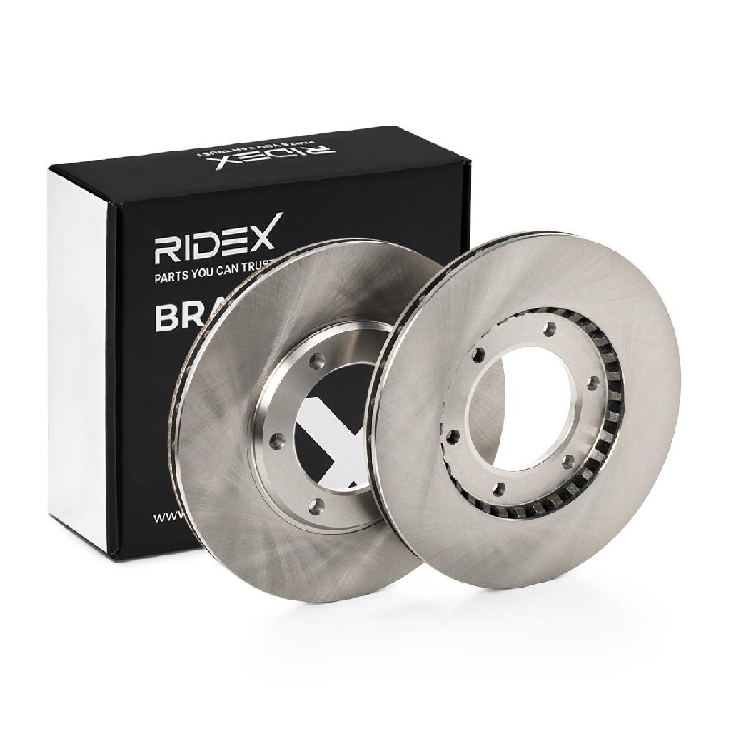 RIDEX 82B0737 2x Bremsscheiben Vorne Ø295mm Belüftet für NISSAN 40206C7000