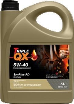 Triple QX Motoröl 5W-40 SYNPLUS Synthetiköl Motor Öl ACEA C3 API SN API CF PD Bild Triple QX Motoröl 5W-40 SYNPLUS Synthetiköl Motor Öl ACEA C3 API SN API CF PD