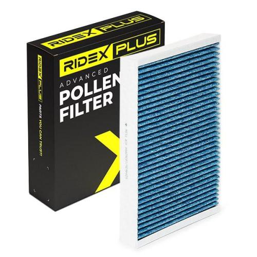 RIDEX PLUS 424I0759P Innenraumfilter Pollenfilter Aktivkohlefilter Höhe: 41 Bild RIDEX PLUS 424I0759P Innenraumfilter Pollenfilter Aktivkohlefilter Höhe: 41