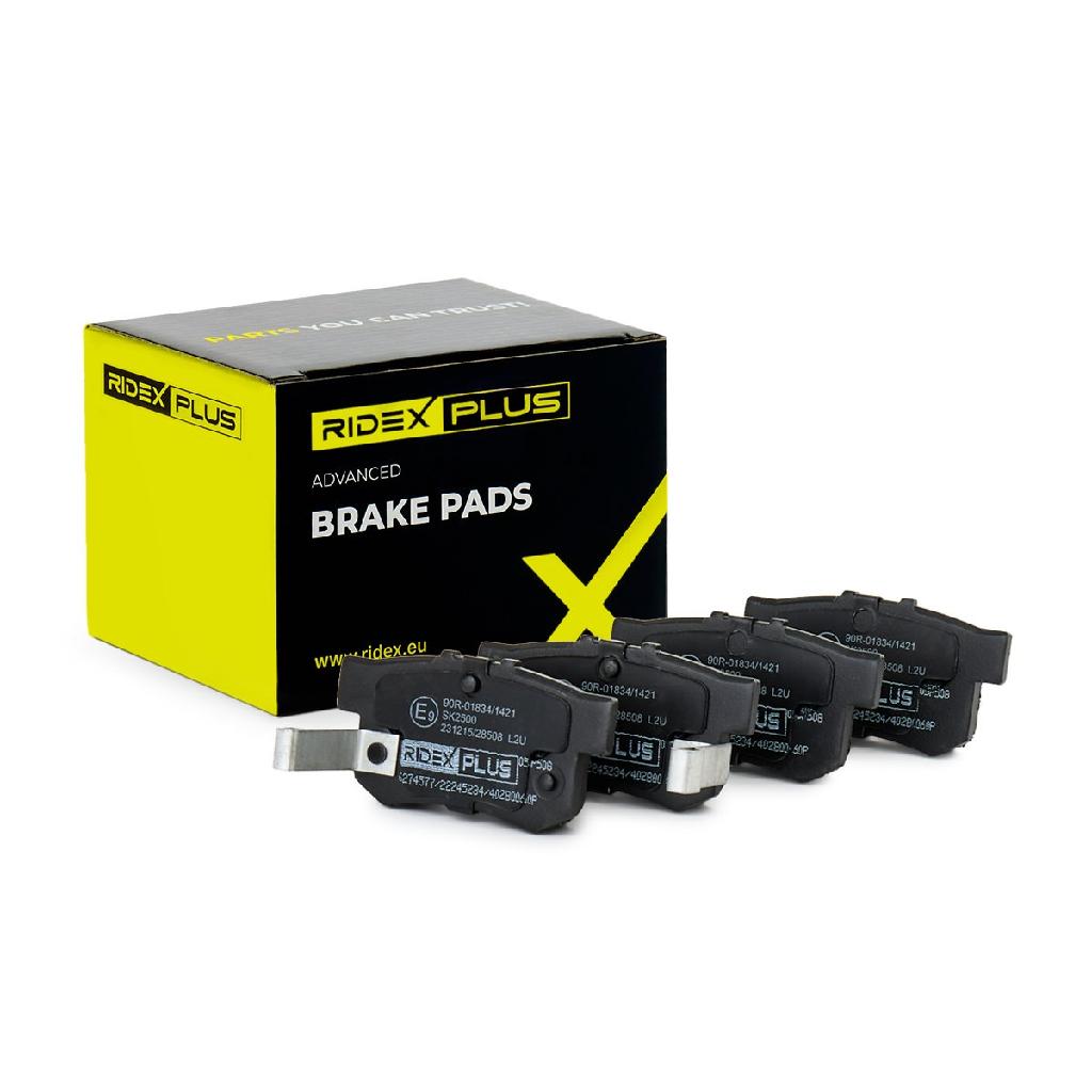 RIDEX PLUS Bremsbelagsatz Bremsbeläge Hinten für SUZUKI SWIFT III (MZ, EZ)