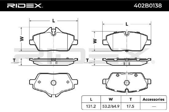 RIDEX Bremsbelagsatz Bremsbeläge Vorne für BMW 1 Schrägheck (E87) 1 Schrägheck Bild RIDEX Bremsbelagsatz Bremsbeläge Vorne für BMW 1 Schrägheck (E87) 1 Schrägheck
