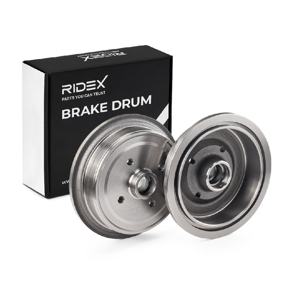 RIDEX 123B0174 2x Bremstrommeln Set Hinten AußenØ262mm für AUDI 80 90 COUPE