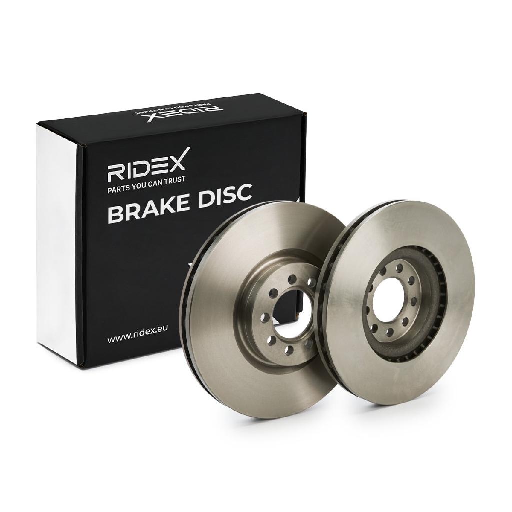 RIDEX 82B1681 1x Bremsscheibe Vorne Ø290mm Belüftet für IVECO 2996121 504121612
