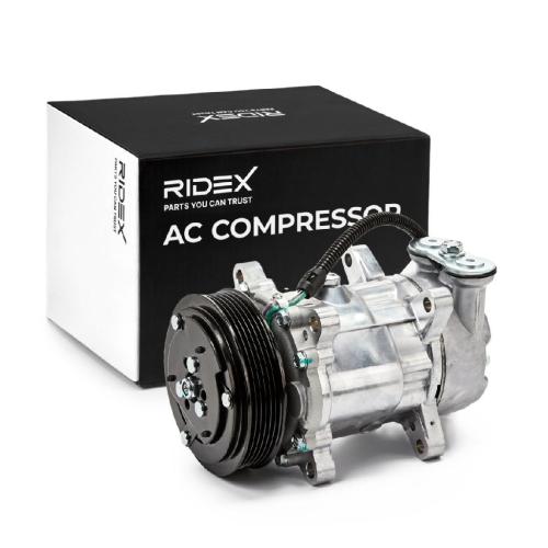 RIDEX A/C Kompressor für Klimaanlage Klimakompressor mit ID: 6V12 Kältemittel: Bild RIDEX A/C Kompressor für Klimaanlage Klimakompressor mit ID: 6V12 Kältemittel: