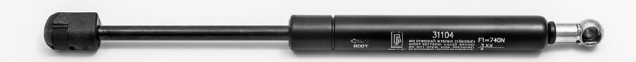 FA KROSNO 31104 Heckklappendämpfer beidseitig Länge:274mm 740N Hub: 90mm