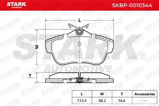 STARK Bremsbelagsatz Bremsbeläge Hinten für CITROËN JUMPY Kasten für FIAT Scudo Bild STARK Bremsbelagsatz Bremsbeläge Hinten für CITROËN JUMPY Kasten für FIAT Scudo