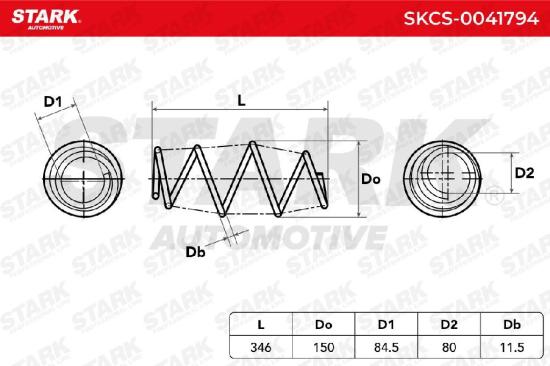 STARK SKCS-0041794 2x Federn Fahrwerksfedern Vorne für RENAULT 540103930R Bild STARK SKCS-0041794 2x Federn Fahrwerksfedern Vorne für RENAULT 540103930R