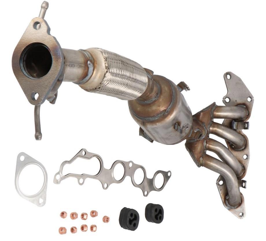 LTD LTD-1253454 Katalysator Kat mit Abgaskrümmer mit Anbauteilen für FORD