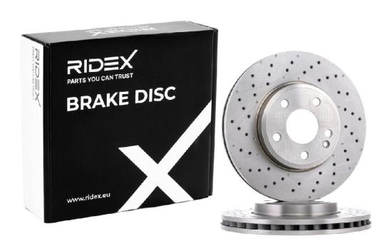 RIDEX 82B0750 2x Bremsscheiben Vorne Ø295mm gelocht/innenbel. 2464212512 Bild RIDEX 82B0750 2x Bremsscheiben Vorne Ø295mm gelocht/innenbel. 2464212512