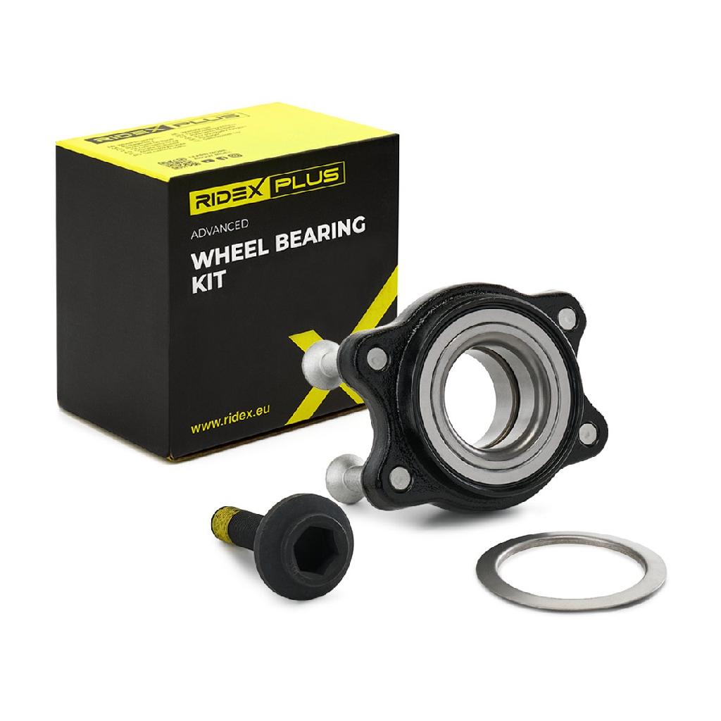RIDEX PLUS 654W0051P Radlagersatz pro 1 Rad Hinten beidseitig Vorne für AUDI