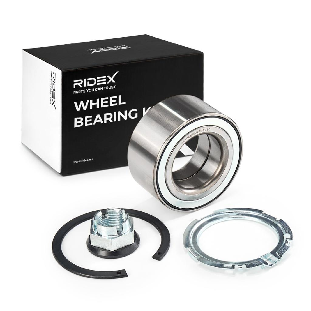 RIDEX 654W0143 Radlagersatz pro 1 Rad Vorne beidseitig Hinten für RENAULT