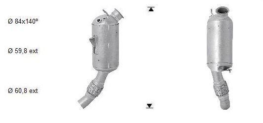 VEGAZ Rußpartikelfilter DPF Euro 5 Abgasanlage Diesel BK-879SIC für BMW X1
