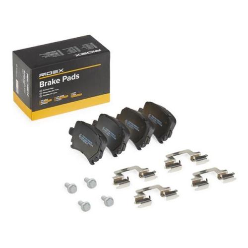 RIDEX Bremsbelagsatz Bremsbeläge Hinten für VW Golf 5 Schrägheck (1K1) Golf 5I Bild RIDEX Bremsbelagsatz Bremsbeläge Hinten für VW Golf 5 Schrägheck (1K1) Golf 5I
