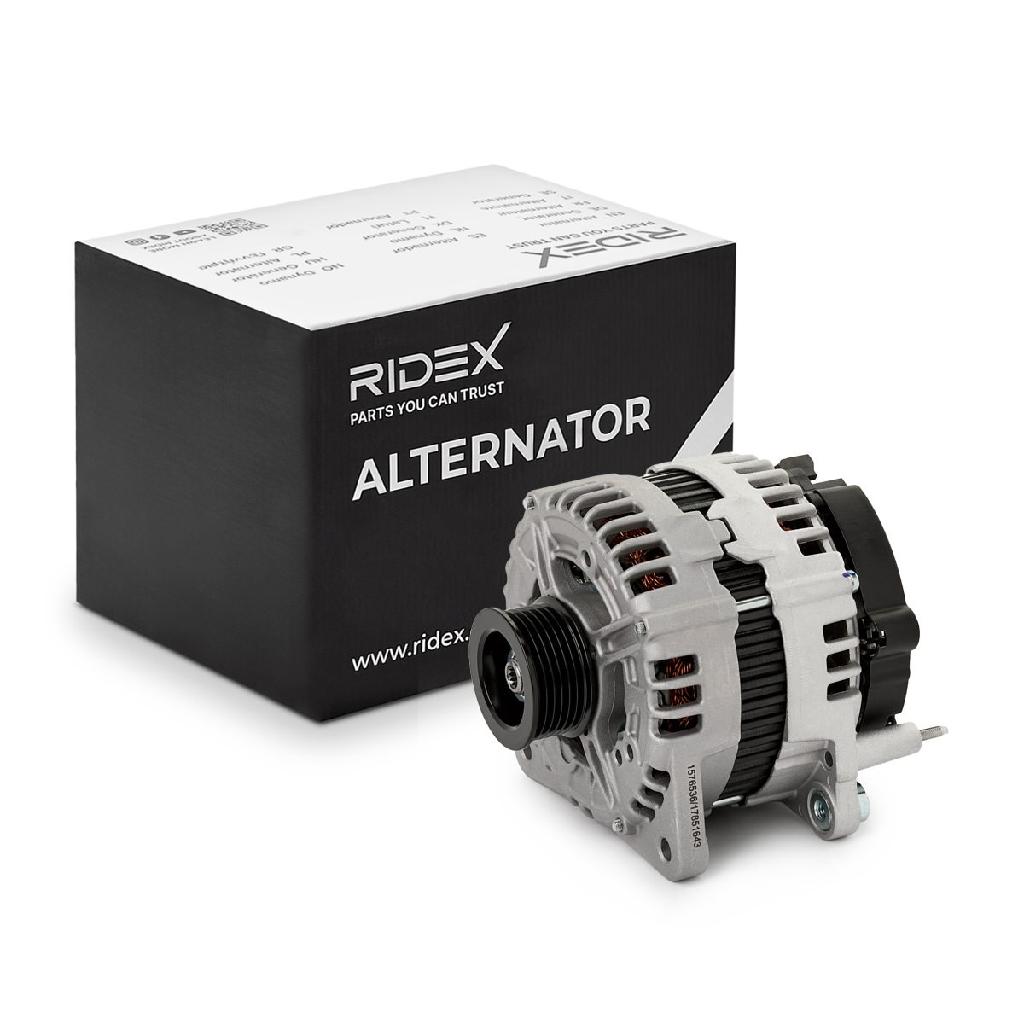 RIDEX 4G1457 Lichtmaschine 180A 12V Drehrichtung im Uhrzeigersinn mit für AUDI