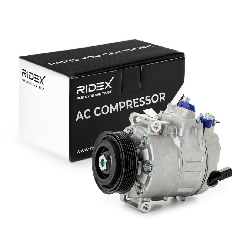 RIDEX A/C Kompressor für Klimaanlage Klimakompressor mit ID: 6SES14C mit 100mm