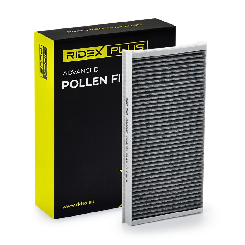 RIDEX PLUS 424I0013P Innenraumfilter Pollenfilter Aktivkohlefilter Höhe: 30