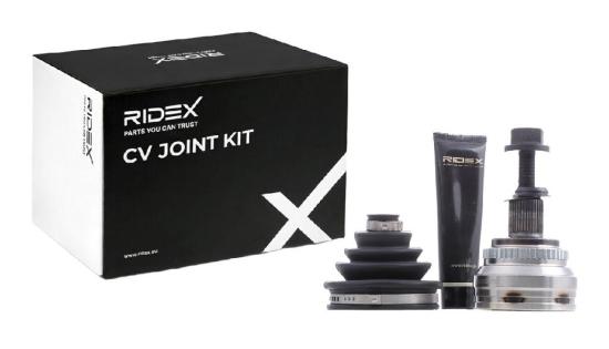 RIDEX 5J0173 Gelenksatz Antriebswelle Achswelle radseitig Vorne rechts links Bild RIDEX 5J0173 Gelenksatz Antriebswelle Achswelle radseitig Vorne rechts links