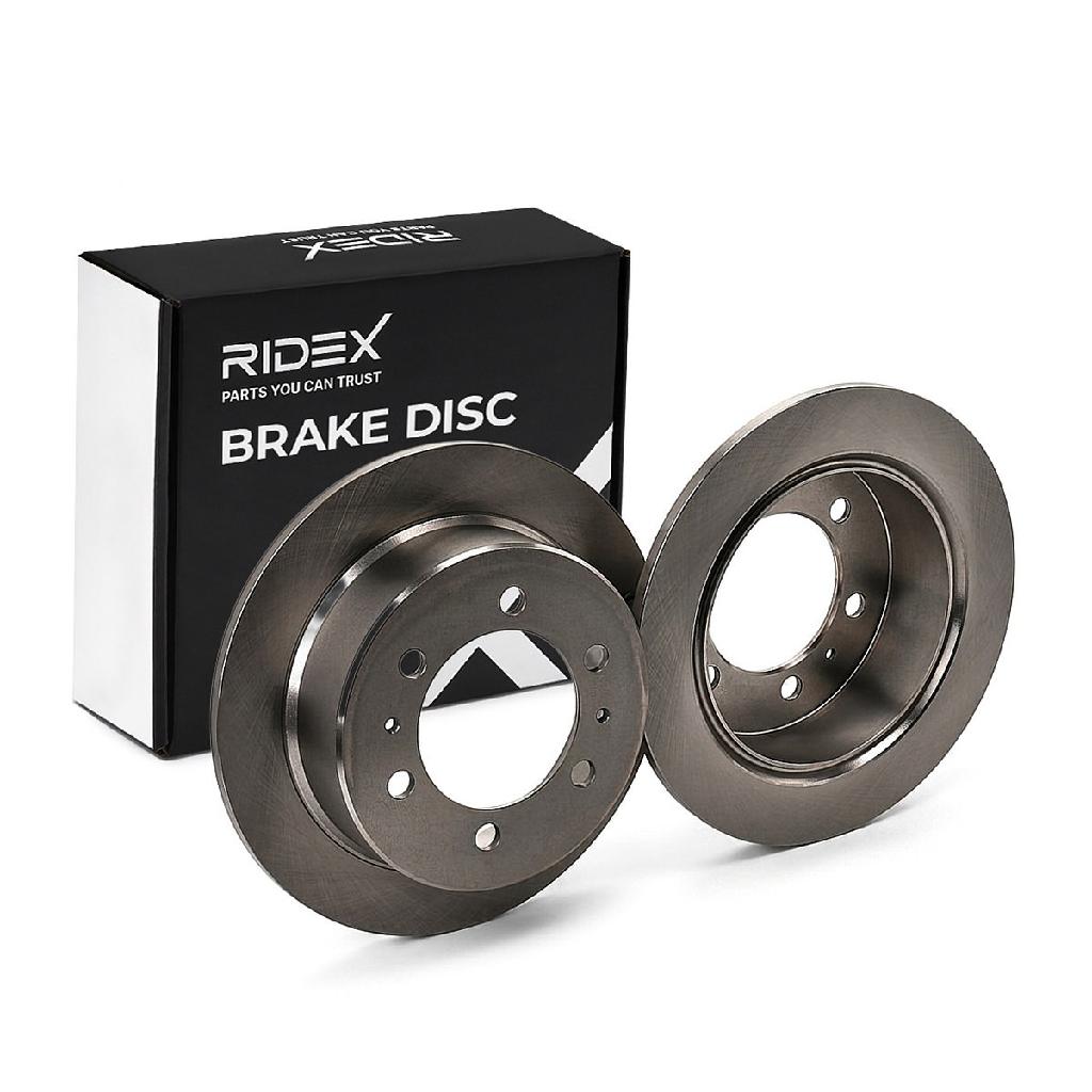 RIDEX 82B0163 2x Bremsscheiben Hinten Ø299mm voll für SSANGYONG 4840105100