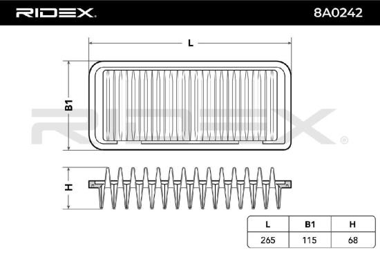 RIDEX 8A0242 Motor Luftfilter Umluftfilter für TOYOTA Yaris Schrägheck (P9) Bild RIDEX 8A0242 Motor Luftfilter Umluftfilter für TOYOTA Yaris Schrägheck (P9)