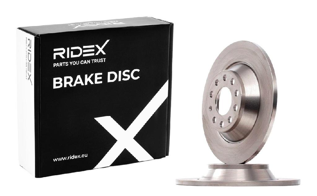 RIDEX 82B0176 2x Bremsscheiben Hinten Ø302mm voll für AUDI A6 Avant