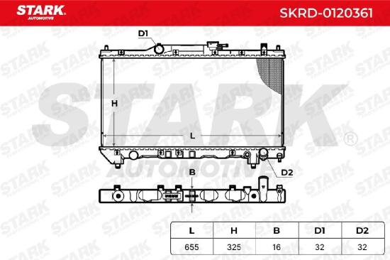 STARK SKRD-0120361 Motorkühler / Wasserkühler für TOYOTA Avensis Kombi (T22) Bild STARK SKRD-0120361 Motorkühler / Wasserkühler für TOYOTA Avensis Kombi (T22)