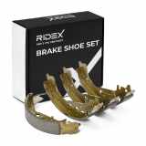 RIDEX Bremsbacken Satz für Trommelbremse Hinten ohne Handbremshebel für TOYOTA