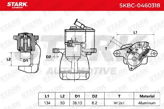 STARK SKBC-0460318 Bremssattel Bremszange Hinten rechts für VW Passat Variant Bild STARK SKBC-0460318 Bremssattel Bremszange Hinten rechts für VW Passat Variant
