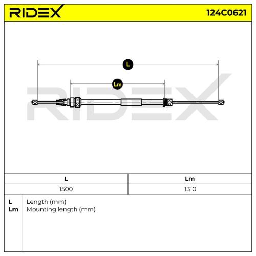 RIDEX Handbremsseil Hinten für RENAULT 4 (112) Bild RIDEX Handbremsseil Hinten für RENAULT 4 (112)