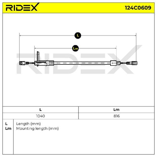 RIDEX Handbremsseil Hinten passend für MERCEDES-BENZ E-Klasse Limousine (W210) Bild RIDEX Handbremsseil Hinten passend für MERCEDES-BENZ E-Klasse Limousine (W210)