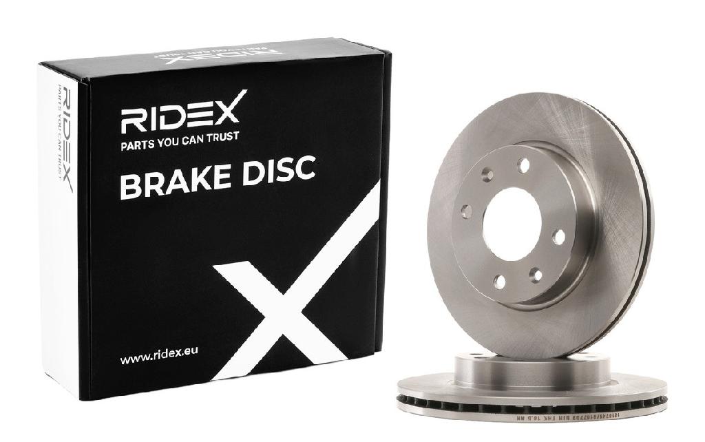 RIDEX 82B1157 2x Bremsscheiben Vorne Ø247,4mm Belüftet passend für PEUGEOT