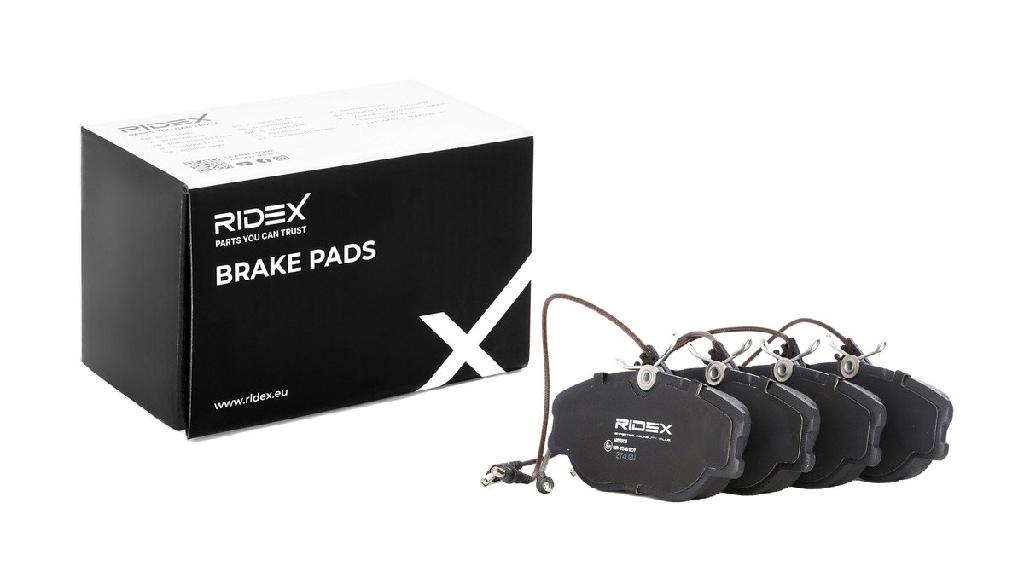 RIDEX Bremsbelagsatz Bremsbeläge Vorne für CITROËN JUMPY Kasten für FIAT