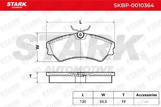STARK Bremsbelagsatz Bremsbeläge Vorne für VW Transporter T1V Bus Bild STARK Bremsbelagsatz Bremsbeläge Vorne für VW Transporter T1V Bus