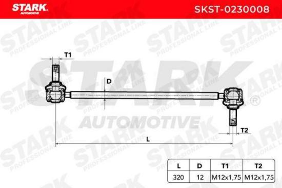 STARK 1x Koppelstange Stabilisator Vorne für CITROËN C5 III Kombi (RW) Bild STARK 1x Koppelstange Stabilisator Vorne für CITROËN C5 III Kombi (RW)