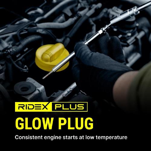 RIDEX PLUS Diesel Glühkerze 11V Schlüsselweite: 12mm Gewindemaß:M 12 x 1,25 Bild RIDEX PLUS Diesel Glühkerze 11V Schlüsselweite: 12mm Gewindemaß:M 12 x 1,25