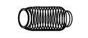 VEGAZ Flexrohr Auspuff Abgasrohr 190mm OR-239 für VW Golf 1V Schrägheck (1J1)