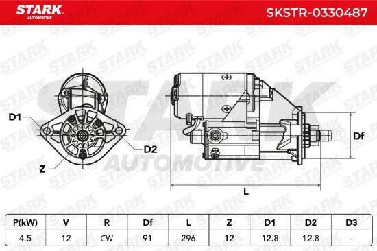 STARK Motor Starter/Anlasser 4,5kW für TOYOTA LAND CRUISER LAND CRUISER 80 (J8) Bild STARK Motor Starter/Anlasser 4,5kW für TOYOTA LAND CRUISER LAND CRUISER 80 (J8)