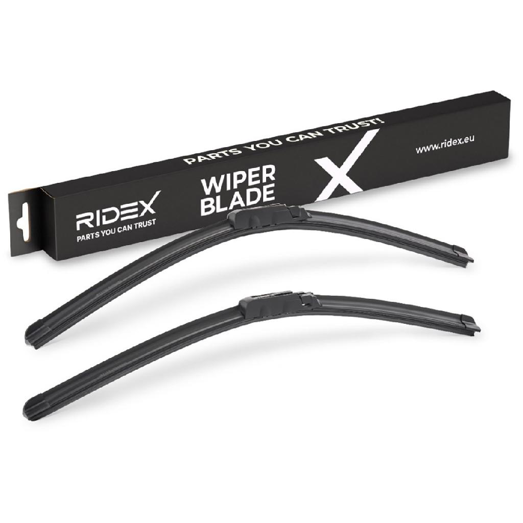 RIDEX Scheibenwischer Satz Wischerblätter Satz mit Spoiler Vorne Länge 1: 550mm