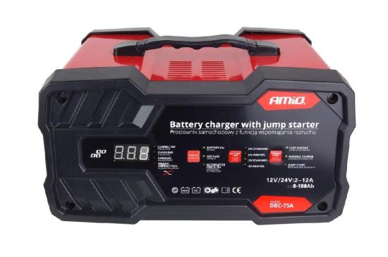 AMiO Autobatterie Ladegerät Batterieladegerät 12A für KFZ LKW Motorrad | | 02400 Bild AMiO Autobatterie Ladegerät Batterieladegerät 12A für KFZ LKW Motorrad | | 02400