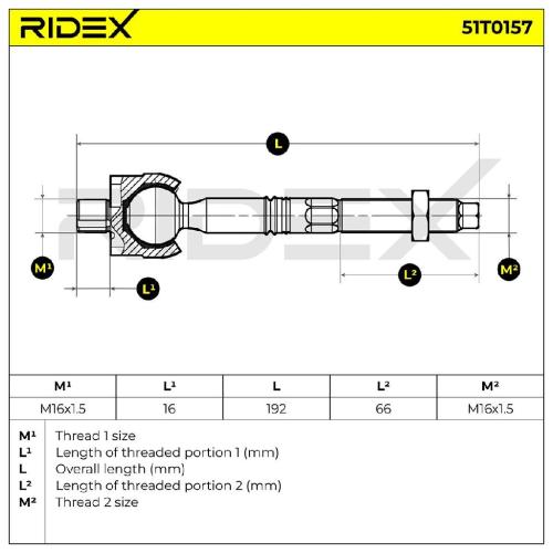 RIDEX Axialgelenk Spurstange Vorne rechts links für VW Transporter T5 Bus Bild RIDEX Axialgelenk Spurstange Vorne rechts links für VW Transporter T5 Bus