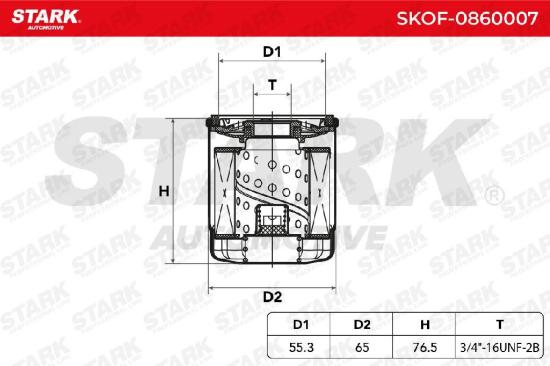 STARK Ölfilter Auto Motorölfilter Anschraubfilter SKOF-0860007 für FORD S-MAX Bild STARK Ölfilter Auto Motorölfilter Anschraubfilter SKOF-0860007 für FORD S-MAX