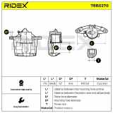 RIDEX 78B0270 Bremssattel Bremszange Vorne links für FORD MONDEO III Kombi (BWY)