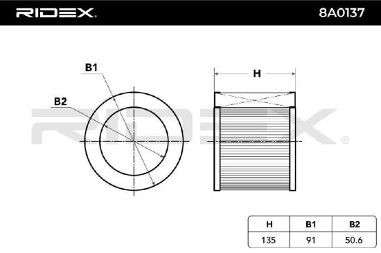 RIDEX 8A0137 Motor Luftfilter Filtereinsatz für SMART CITY-COUPE (450) CABRIO Bild RIDEX 8A0137 Motor Luftfilter Filtereinsatz für SMART CITY-COUPE (450) CABRIO