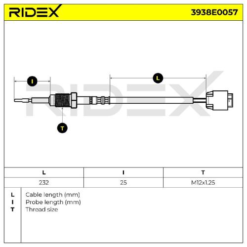 RIDEX 3938E0057 Abgastemperatursensor 2-Polig für BMW 3 Touring (E91) Bild RIDEX 3938E0057 Abgastemperatursensor 2-Polig für BMW 3 Touring (E91)