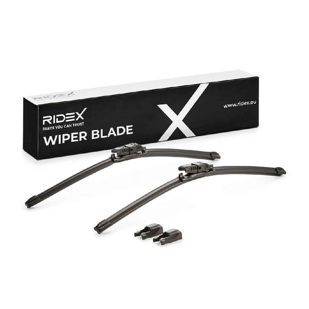 2x RIDEX Scheibenwischer Satz Wischerblätter Satz mit Spoiler Vorne Länge 1: Top
