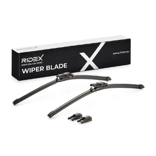 2x RIDEX Scheibenwischer Satz Wischerblätter Satz mit Spoiler Vorne Länge 1: Top Bild 2x RIDEX Scheibenwischer Satz Wischerblätter Satz mit Spoiler Vorne Länge 1: Top