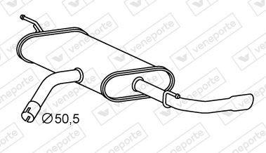 VEGAZ Endschalldämpfer für VW Golf 5I Variant (AJ5) Bild VEGAZ Endschalldämpfer für VW Golf 5I Variant (AJ5)