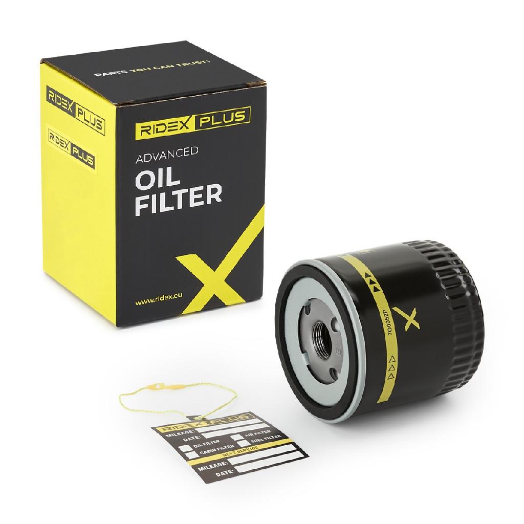RIDEX PLUS Ölfilter Motorölfilter Anschraubfilter 7O0052P für FORD FOCUS